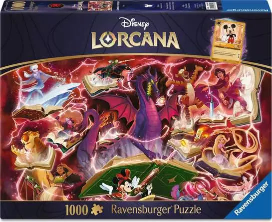Ravensburger: Puzzle - Disney Lorcana - Glimmers of the Realm - Ruby