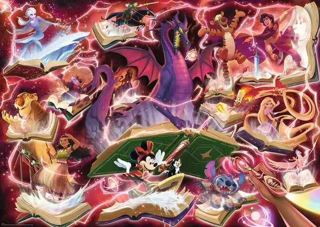 Ravensburger: Puzzle - Disney Lorcana - Glimmers of the Realm - Ruby