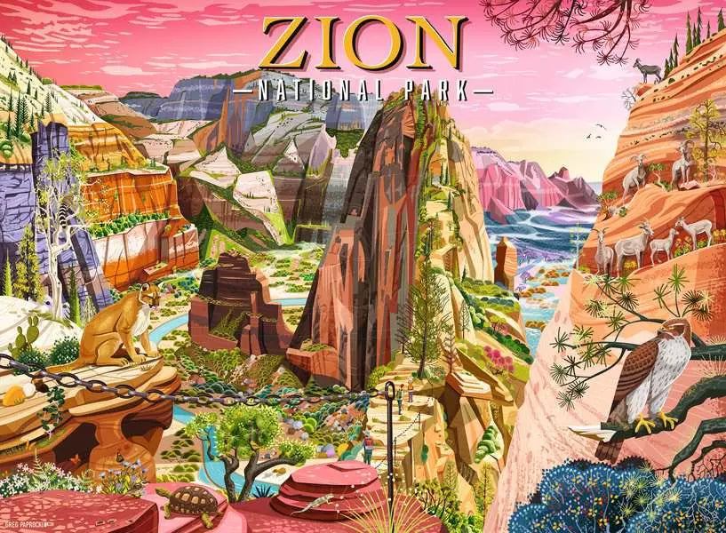 Ravensburger: Puzzle -  National Parks - Zion National Park