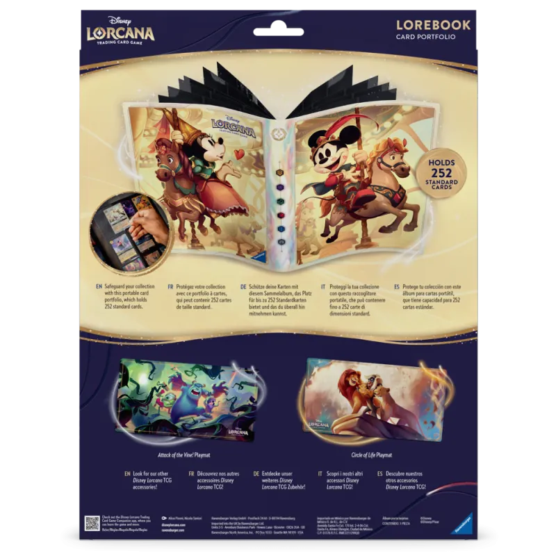 Disney Lorcana TCG: Lorebook Card Portfolio - Attack of the Vine - Mickey & Minnie