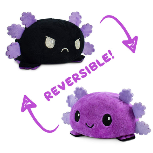 TeeTurtle Reversible Axolotl: Purple/Black (Mini)