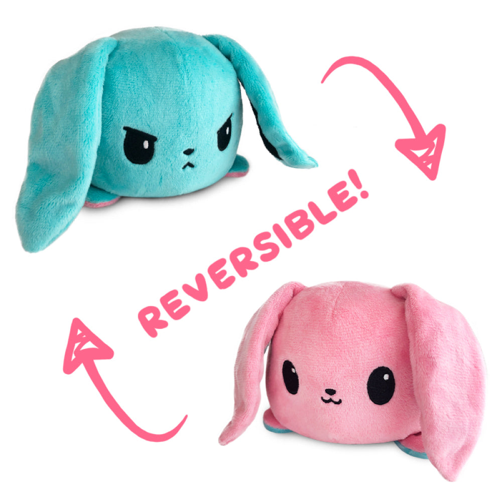 TeeTurtle Reversible Bunny: Pink/Aqua (Mini)