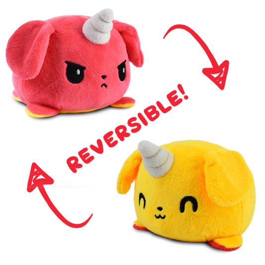 TeeTurtle Reversible Puppicorn: Yellow/Red (Mini)