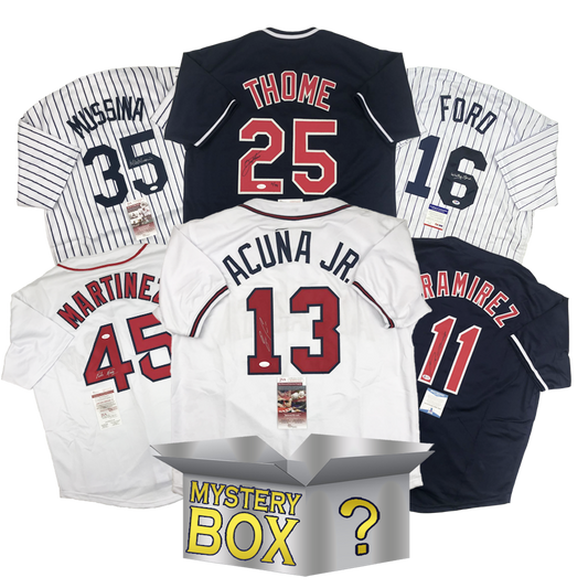 Autographed/Signed Baseball SILVER Series 1 Jersey Mystery Box with PSA JSA or Beckett COA