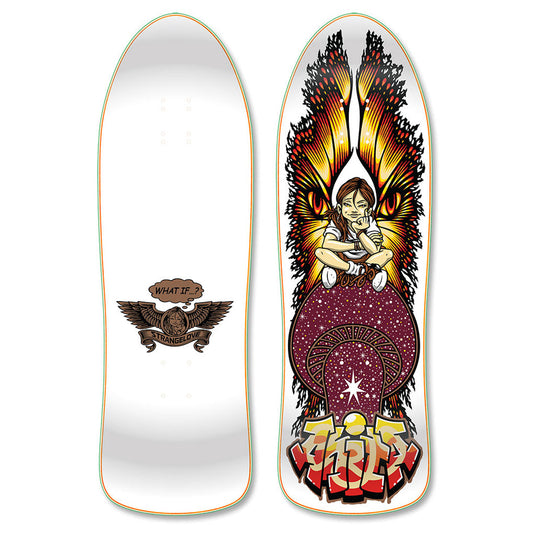 StrangeLove Anita White Pearlescent 9.6" Skateboard Deck