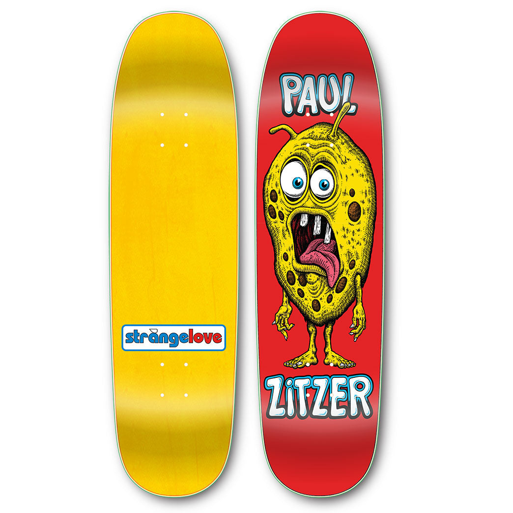 STRANGELOVE PAUL ZITZER 8.75" SCREENED SKATEBOARD DECK