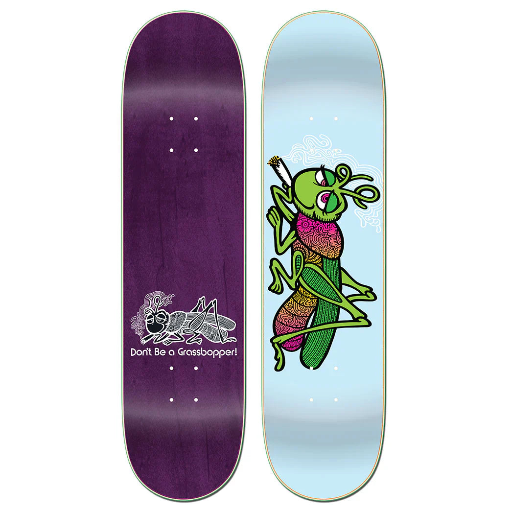 StrangeLove Todd Bratrud "Grassbopper" Blue 8" Skateboard Deck