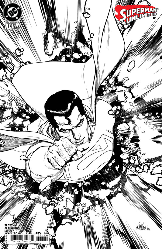 Superman Unlimited #1 M 1:250 Leinil Francis Yu B&W Variant (05/21/2025) Dc