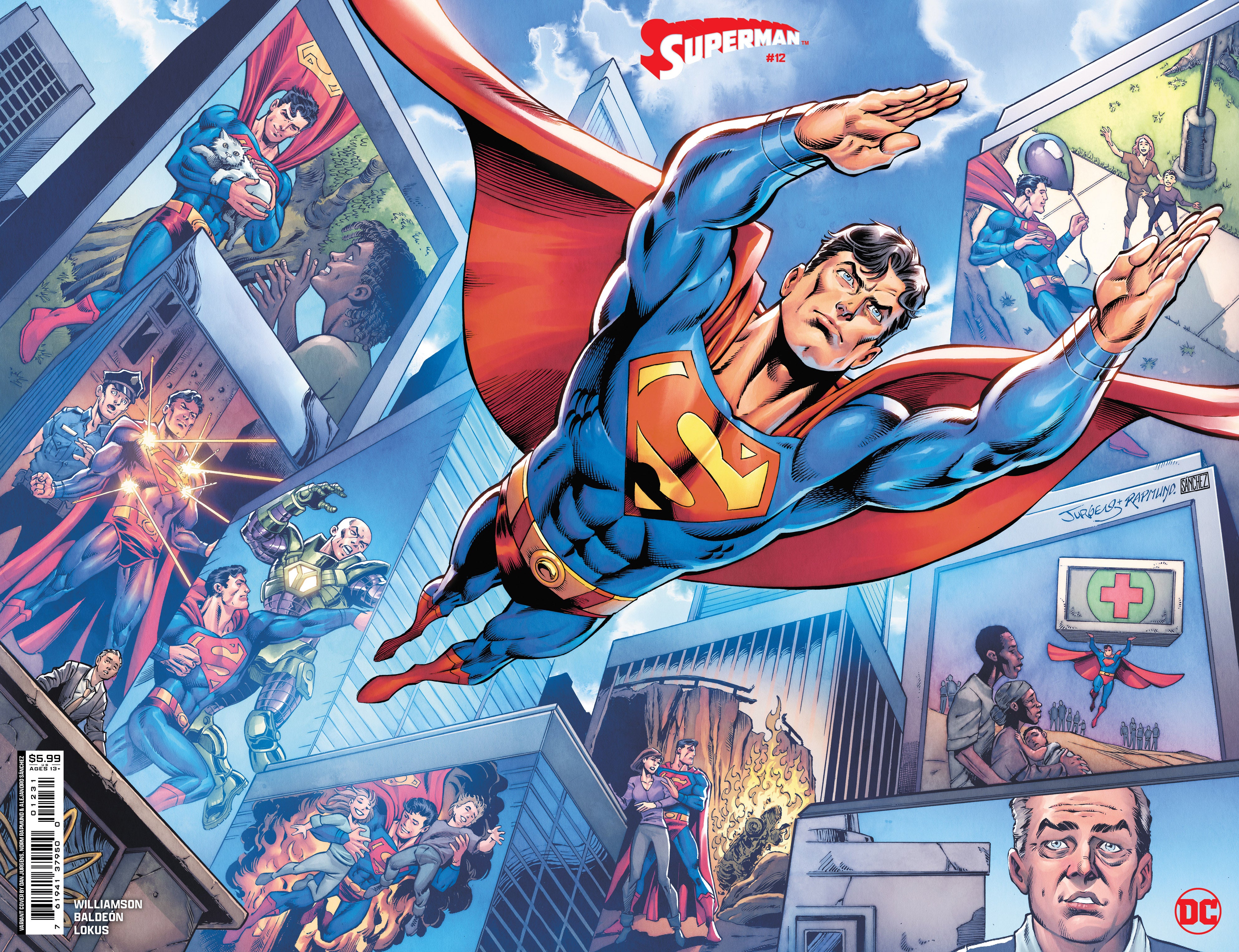 Superman #12 D Dan Jurgens & Norm Rapmund Wraparound Card Stock Varian