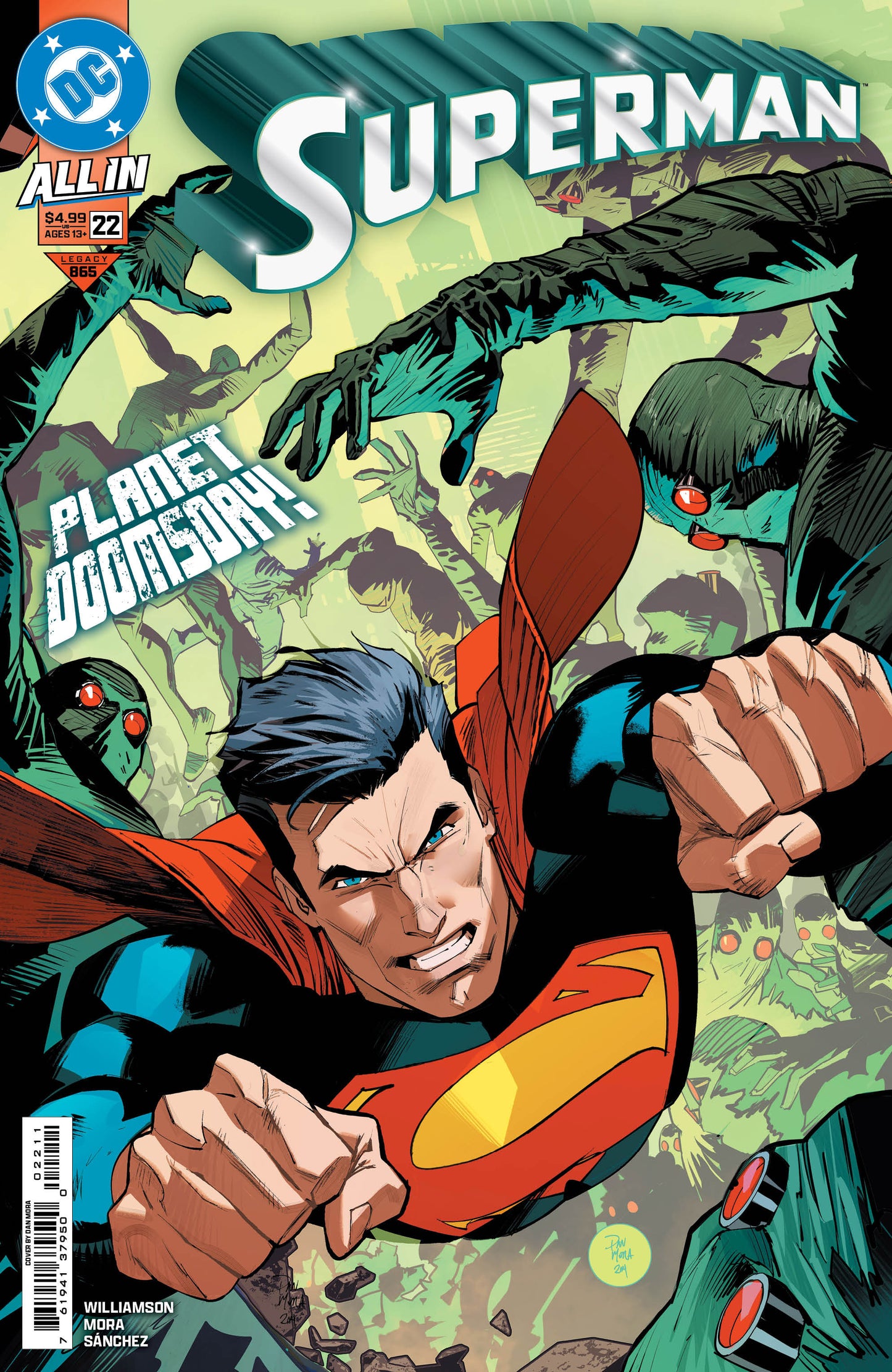 Superman #22 A Dan Mora Joshua Williamson (01/22/2025) Dc