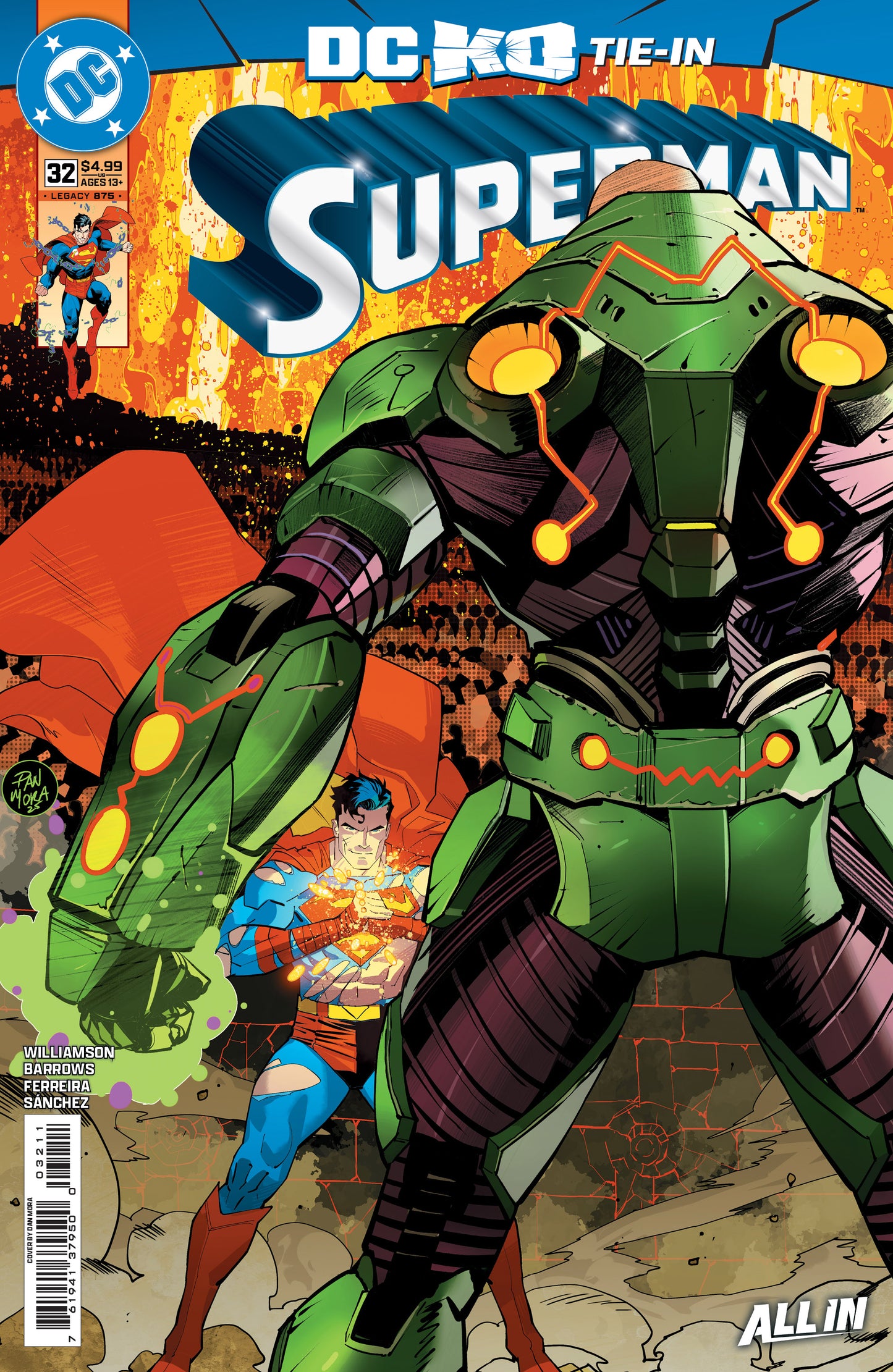 Superman #32 A Dan Mora Joshua Williamson (Dc K.O.) (11/26/2025) Dc