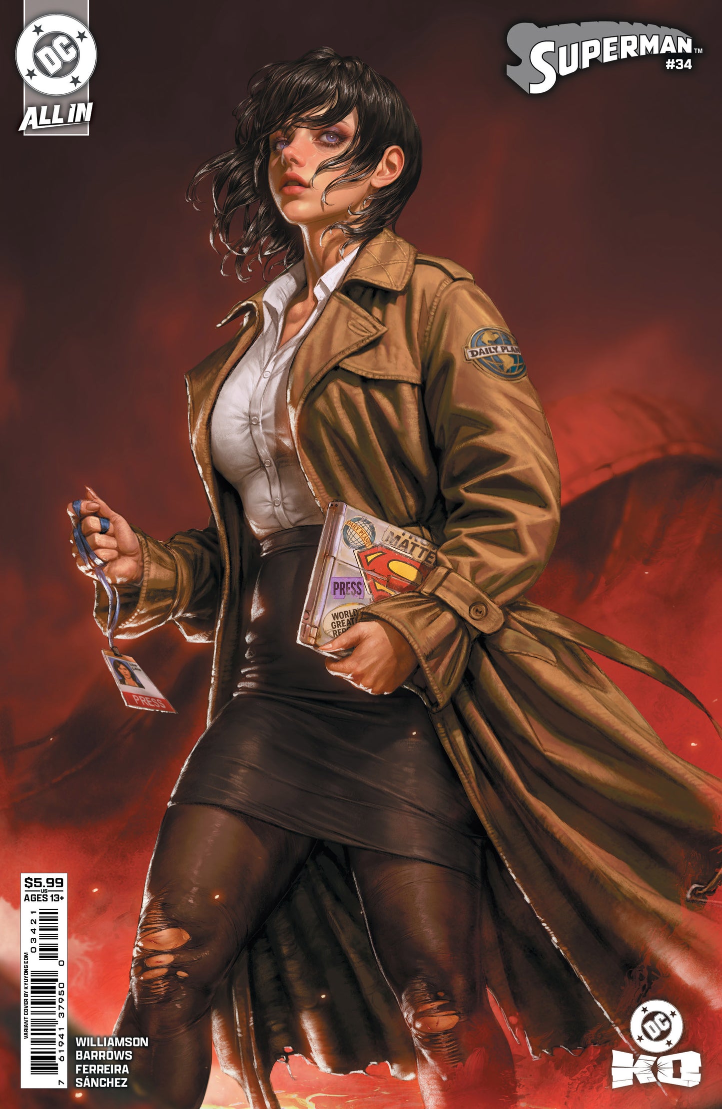 Superman #34 B Kyuyong Eom Variant (Dc K.O.) (01/28/2026) Dc