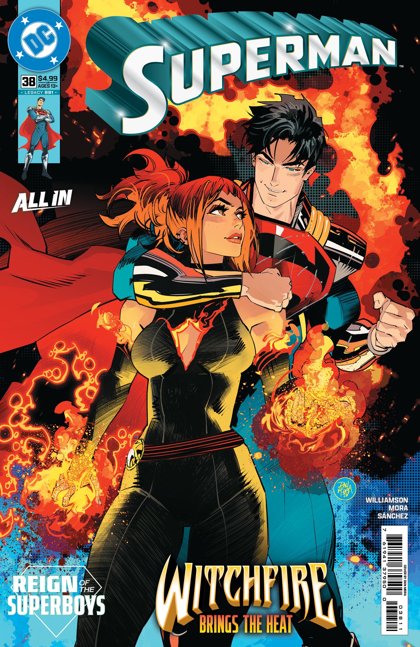 Superman #38 A Dan Mora (The Reign Of The Superboys) (05/27/2026) Dc - Golden Apple Comics