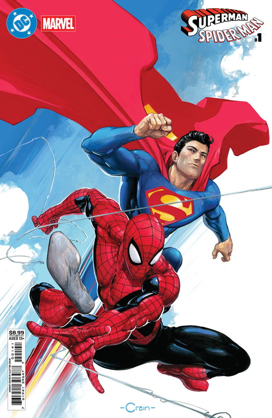 Dc Marvel Superman Spider-Man #1 (One Shot) D Clayton Crain Variant (03/25/2026) Dc - Golden Apple Comics