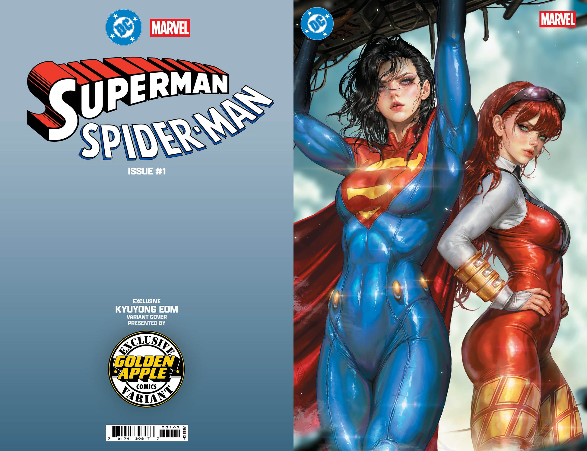 Dc Marvel Superman Spider-Man #1 (One Shot) Kyuyong Eom Virgin SIGNED REMARK Variant (03/25/2026) Dc CGC SS 9.8 - Golden Apple Comics