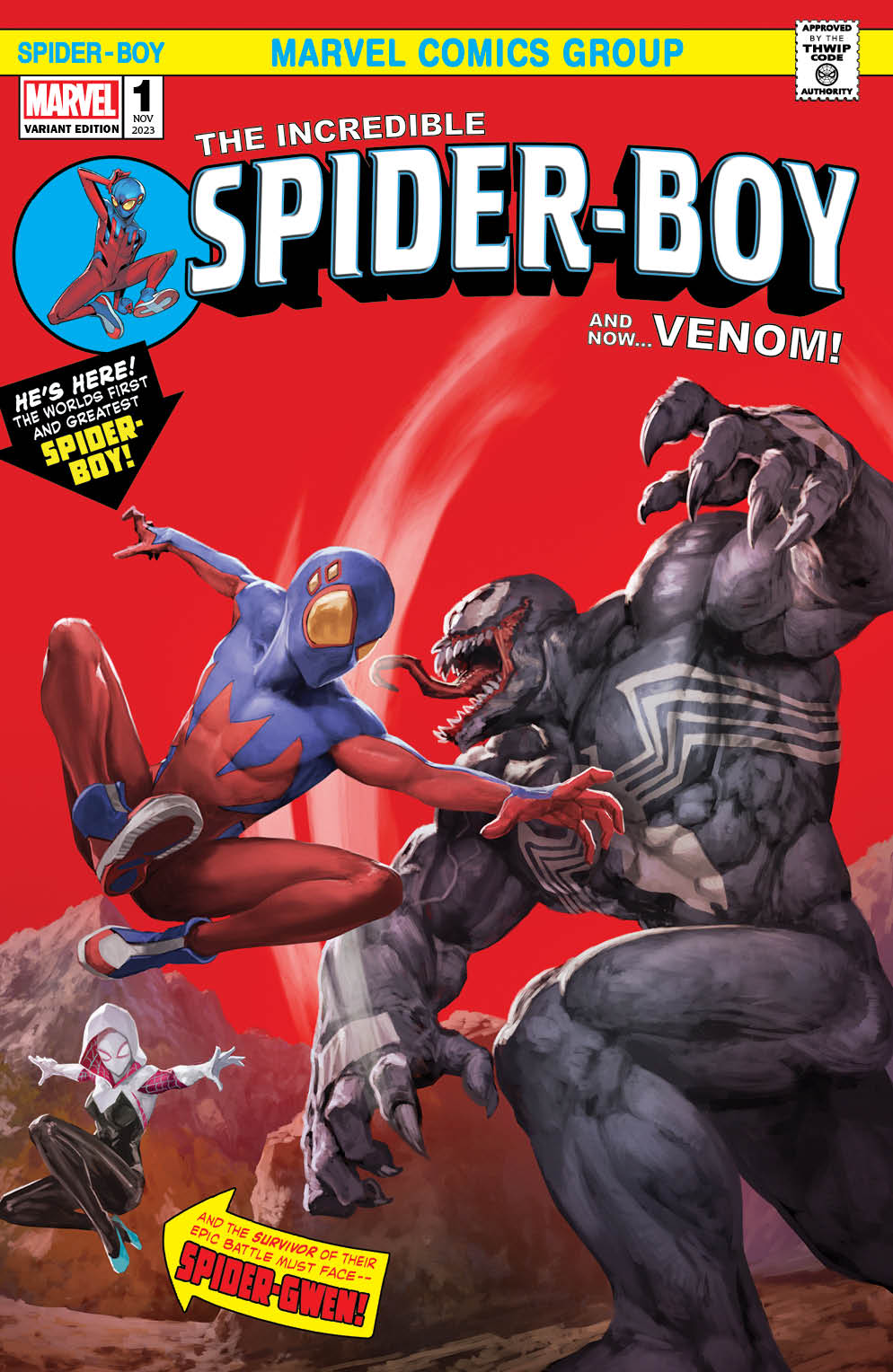 Spider-Boy #1 Skan Srisuwan Incredible Hulk 181 Homage Variant (11/01/2023) Marvel