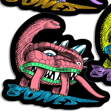 BONES WHEELS "DINO-SORTAS" 3" STICKER