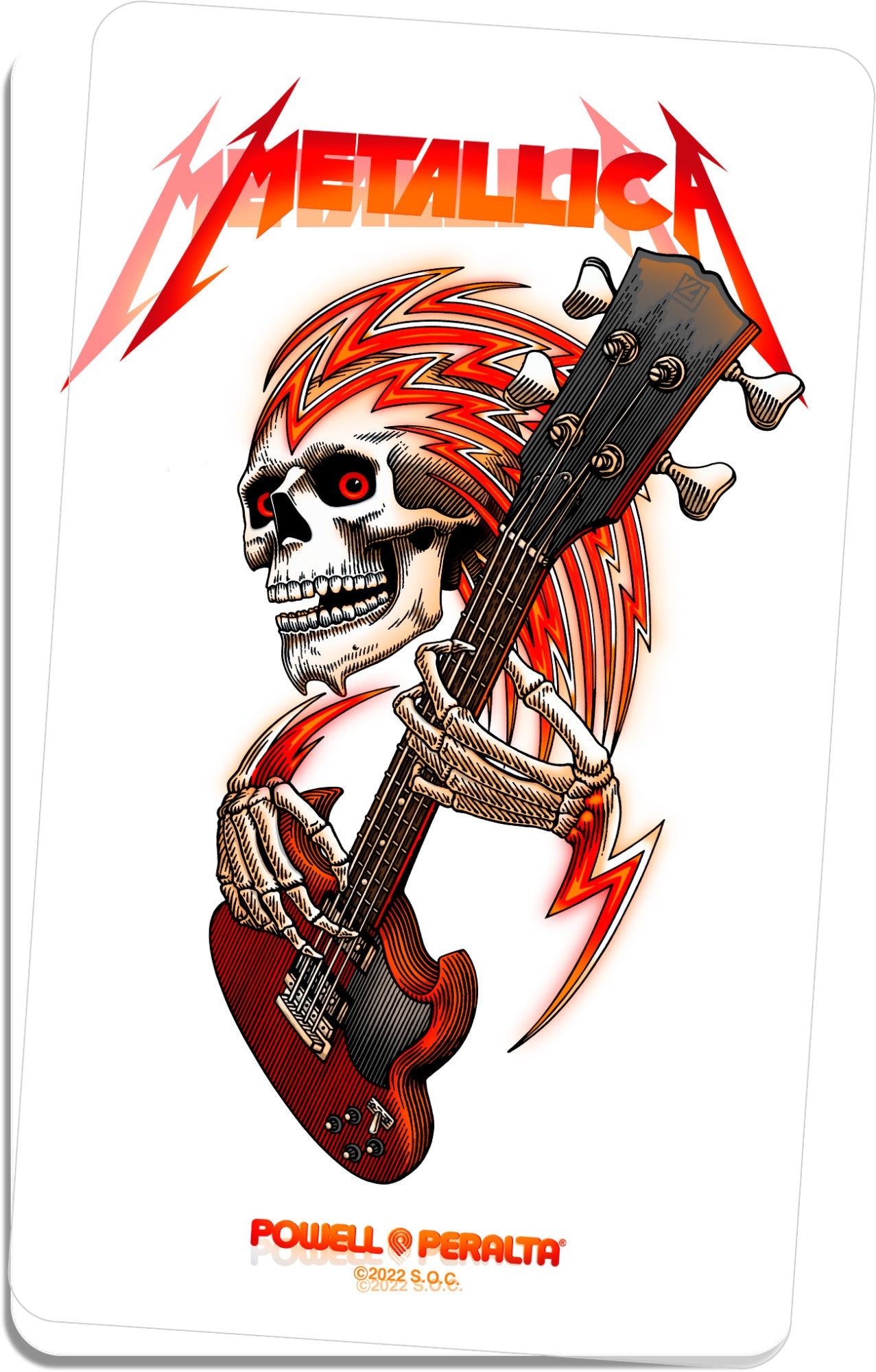 Powell Peralta x Metallica Official Collab Sticker