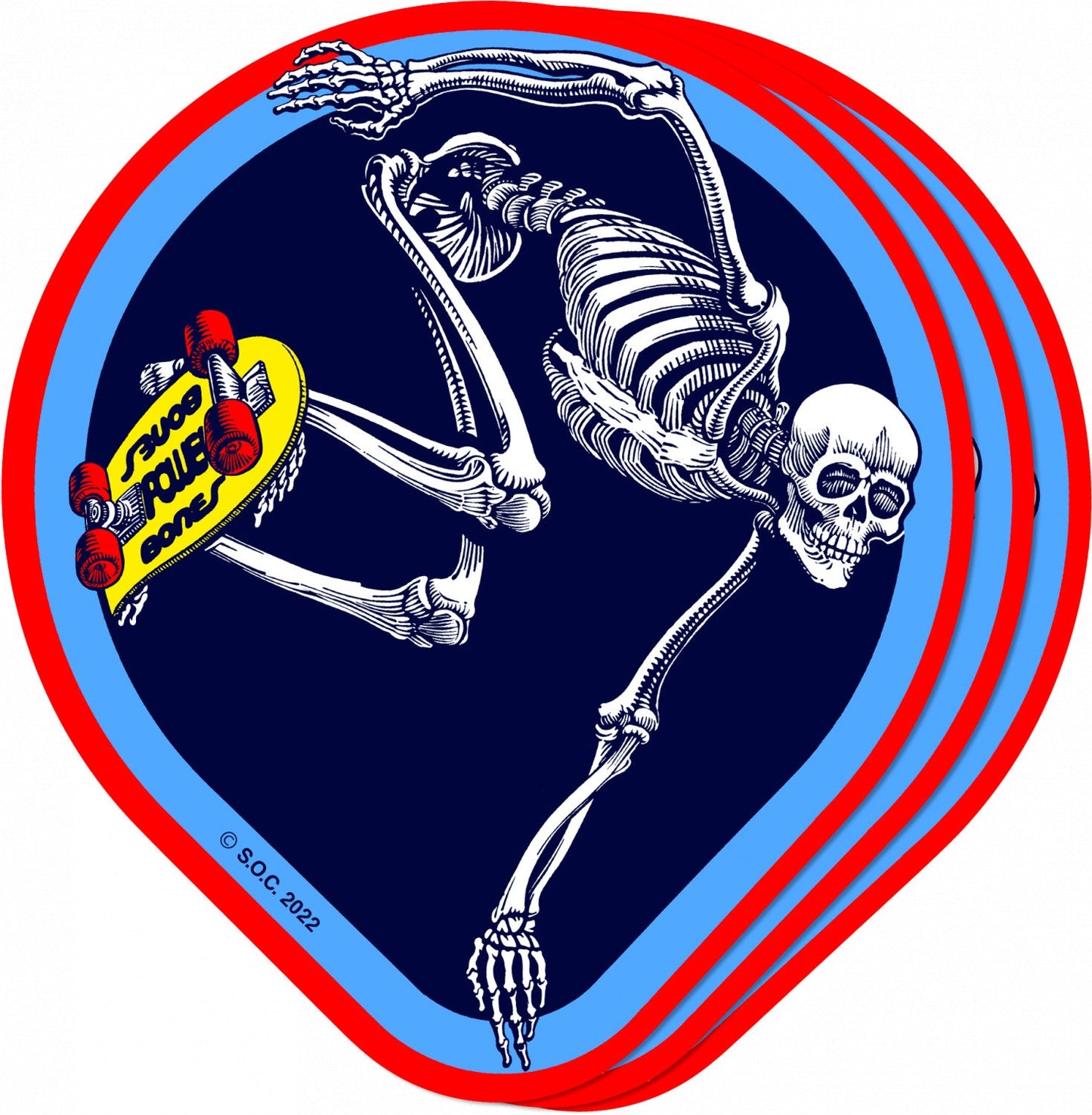 Powell Peralta OG Skateboard Skeleton 4.5" Sticker