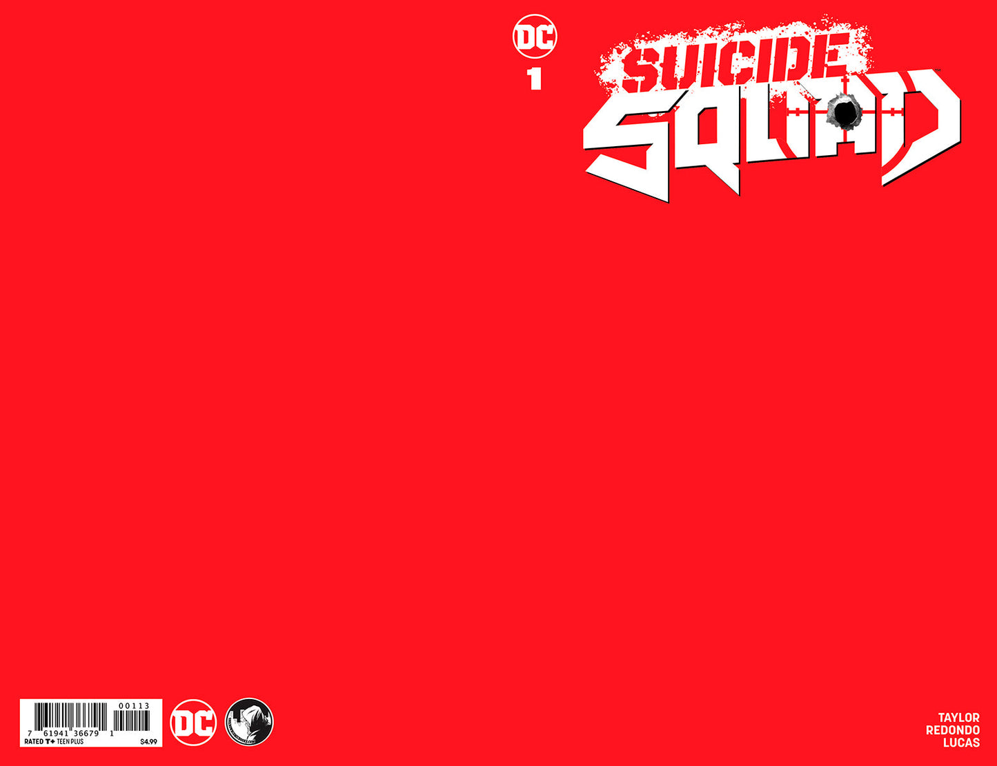 Suicide Squad #1 Unknown Comics Red Blank Exclusive Var (12/18/2019) - Golden Apple Comics
