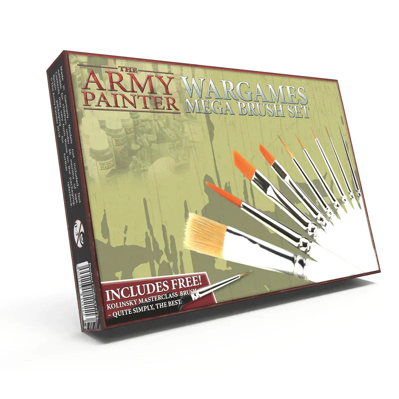 Army Painter Tools: Mega Brush Set - Golden Apple Comics