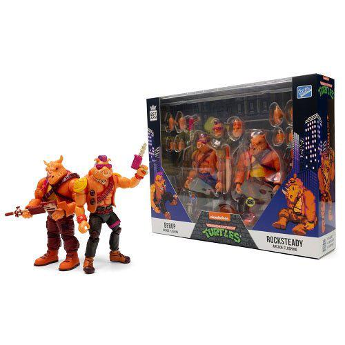 SDCC 2022 BST AXN Teenage Mutant Ninja Turtles Arcade Bebop and Rocksteady 5-Inch Action Figures PX