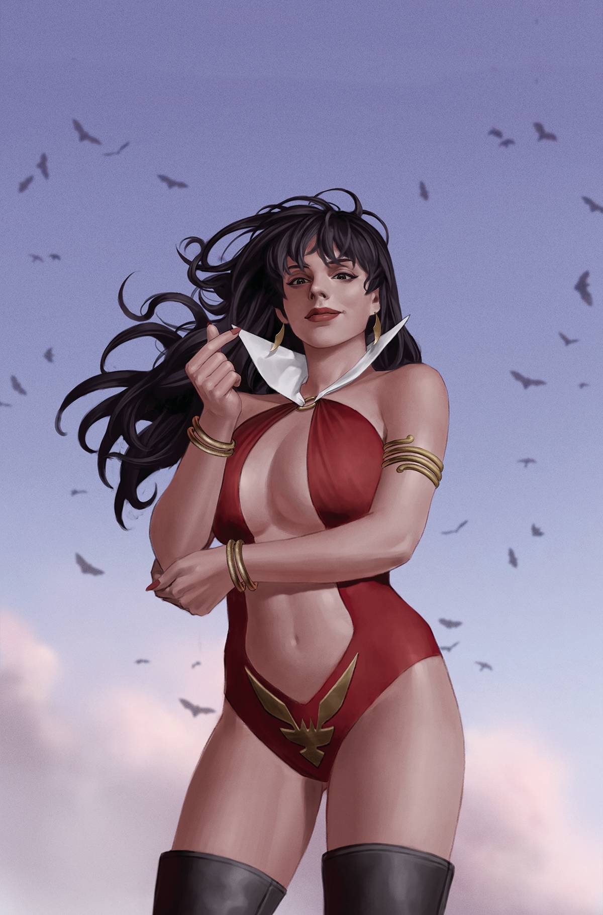 Vampirella Vs Superpowers #1 P 1:40 Jung Geun Yoon Virgin Variant (05/24/2023) Dynamite