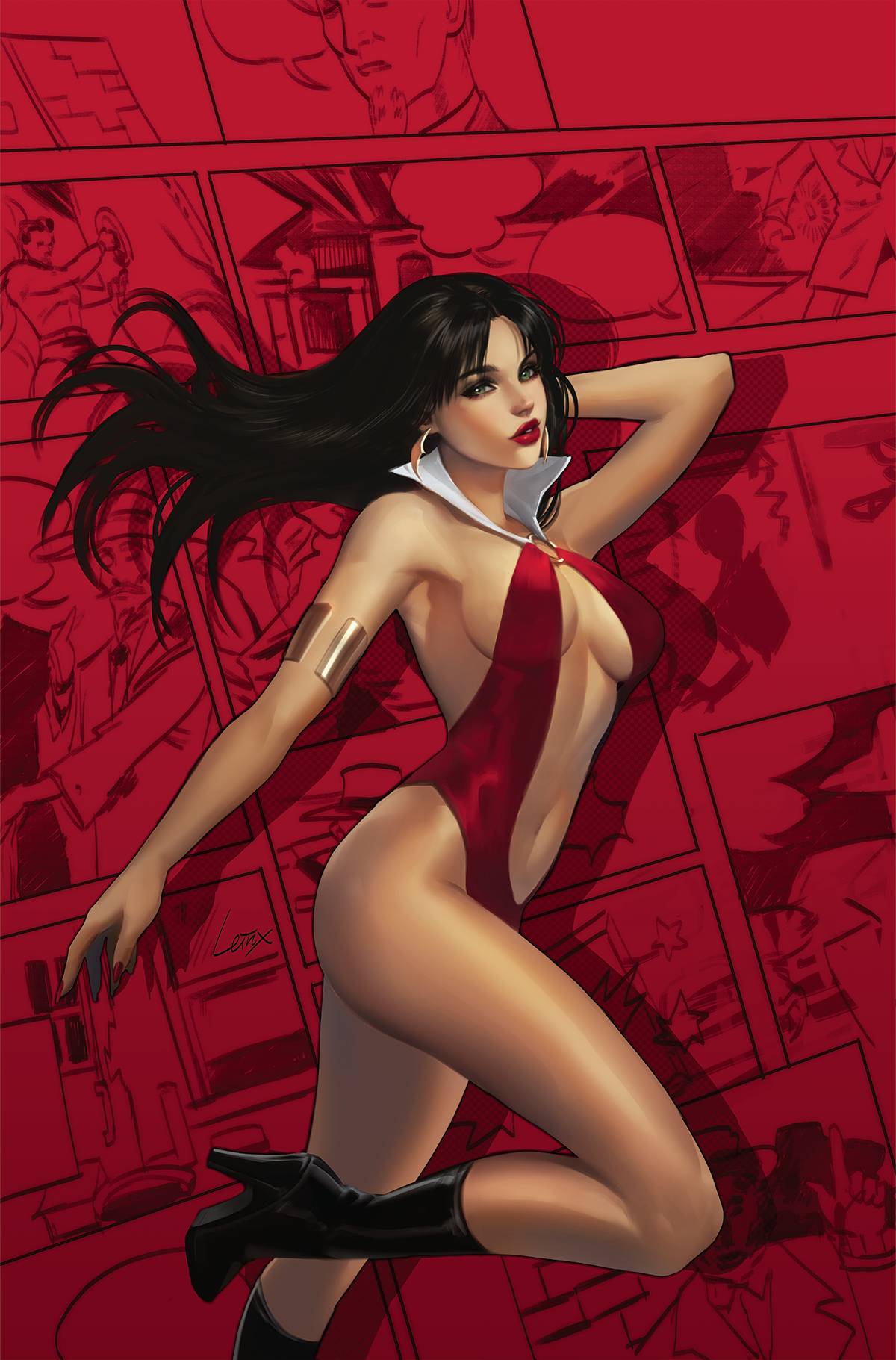 Vampirella Vs Superpowers #1 Q 1:50 Leirix Li Virgin Variant (05/24/2023) Dynamite