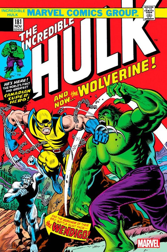 Incredible Hulk #181 Facsimile Edition FOIL 1st Wolverine (07/12/2023) Marvel