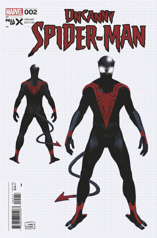 Uncanny Spider-Man #2 D 1:10 Lee Garbett Design Variant (10/25/2023) Marvel