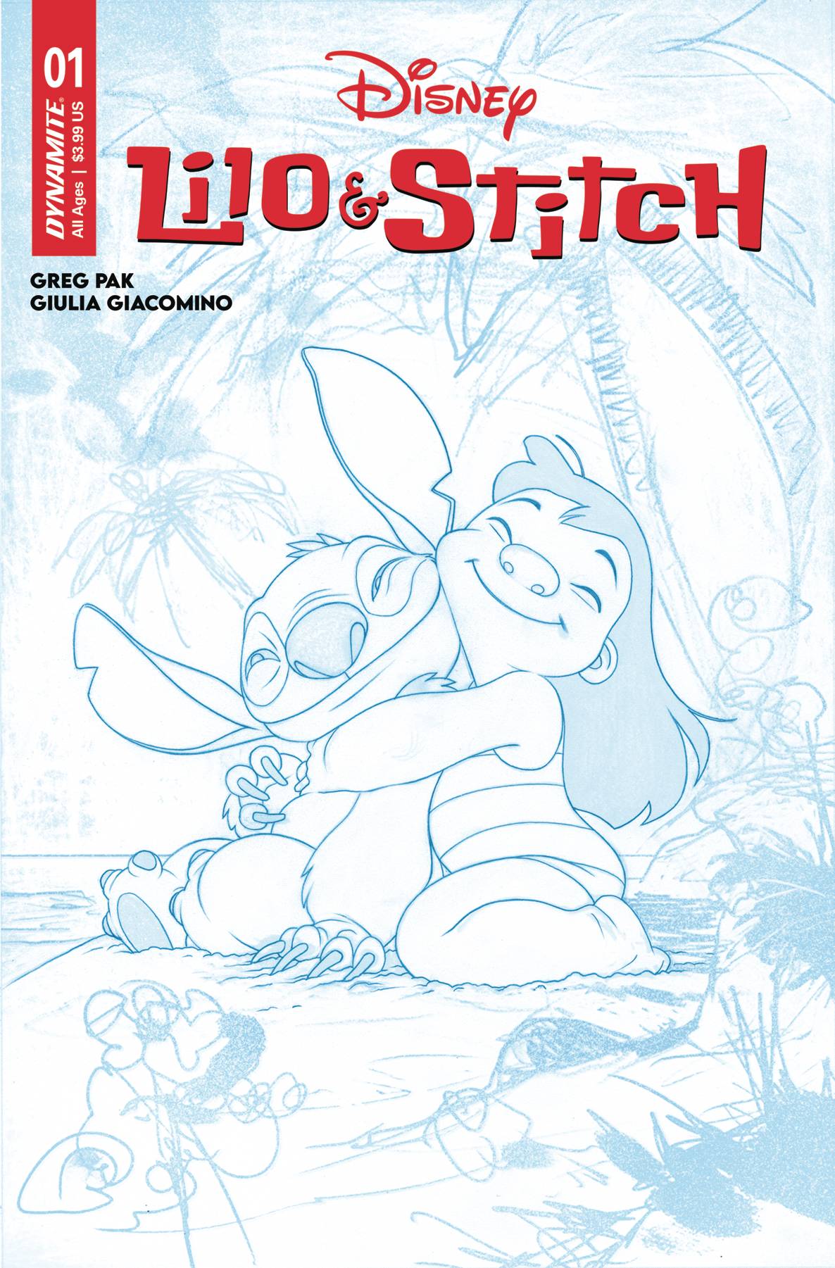 Lilo & Stitch #1 Q 1:10 FOC Joshua Middleton Sketch Variant (01/31/2024) Dynamite