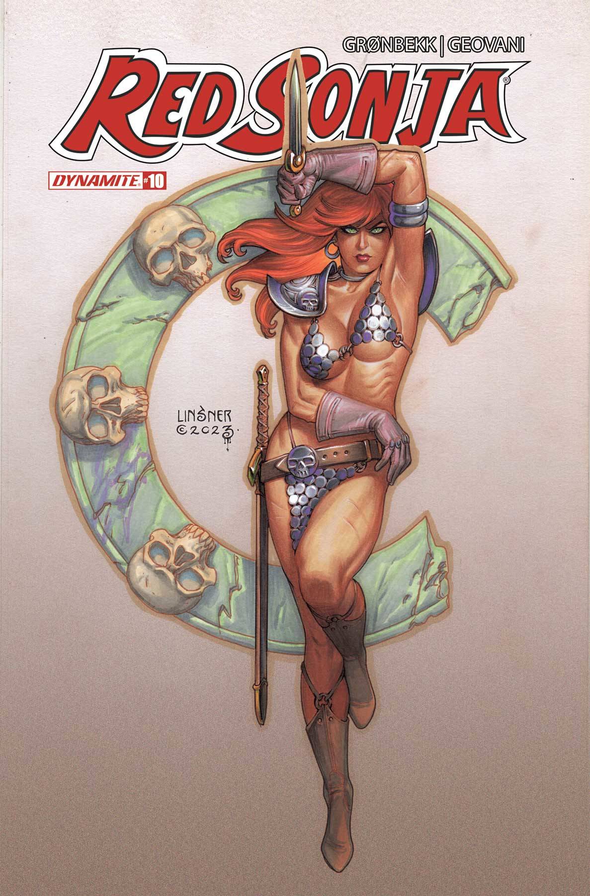 Red Sonja 2023 #10 C Joseph Michael Linsner Variant (04/24/2024) Dynamite