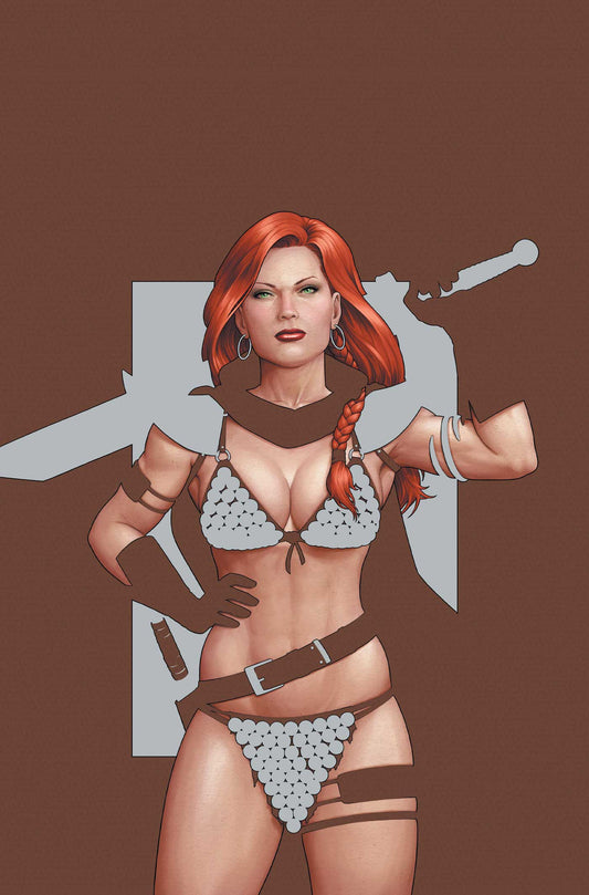 Red Sonja Empire Damned #1 T 1:10 John Tyler Christopher Foil Virgin Variant (04/03/2024) Dynamite