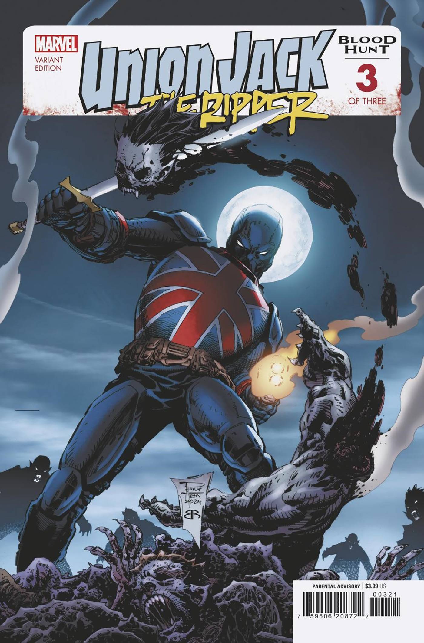 Union Jack The Ripper Blood Hunt #3 B Philip Tan Variant [Bh] (07/10/2024) Marvel