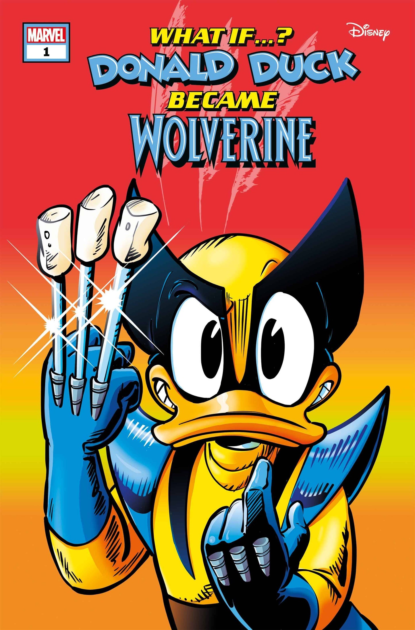 Marvel & Disney What If...? Donald Duck Became Wolverine #1 Cover Set Of 6 (07/31/2024) Marvel