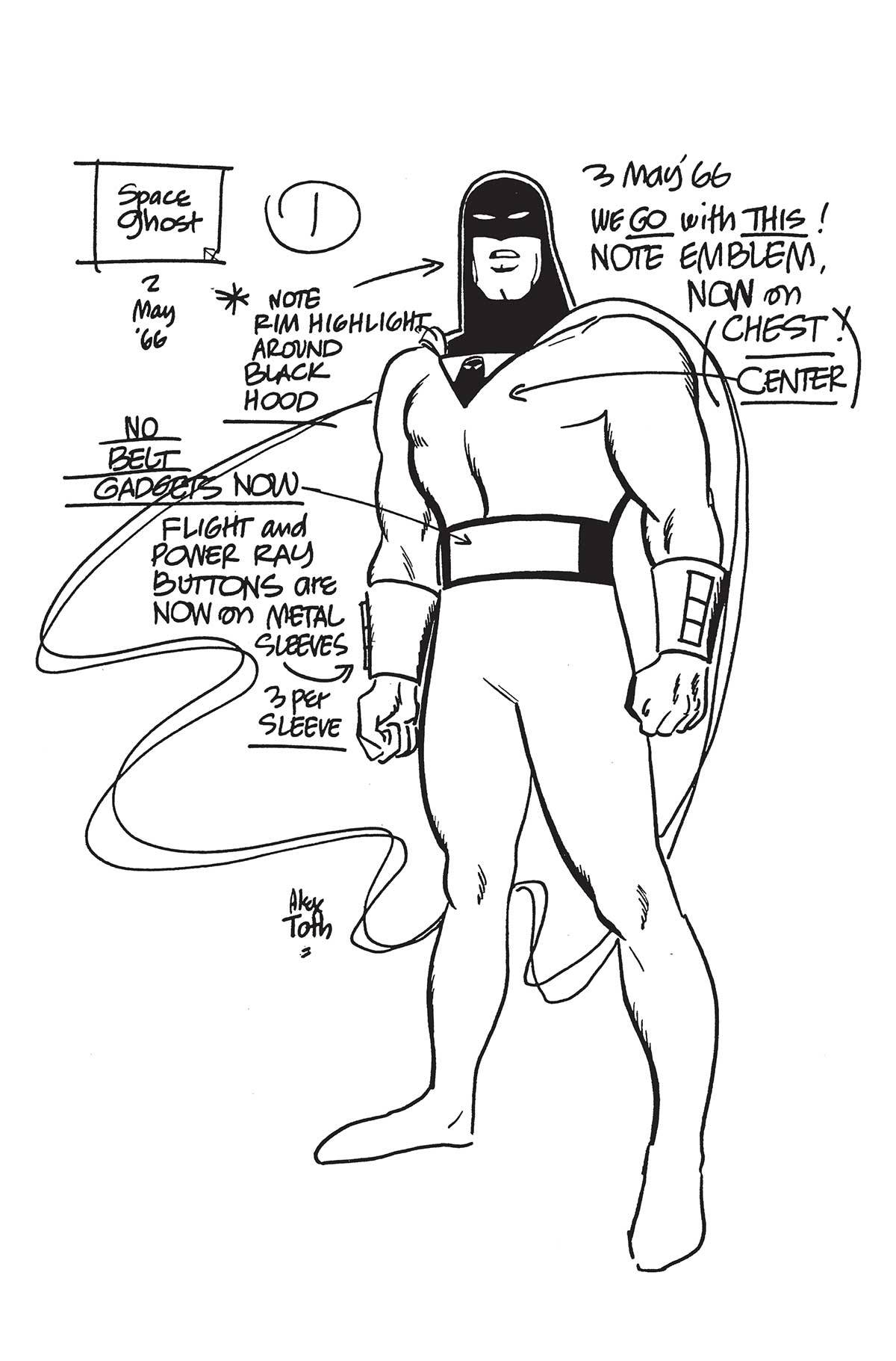 Space Ghost #1 U Foc Alex Toth Model Sheet Variant (05/01/2024) Dynamite