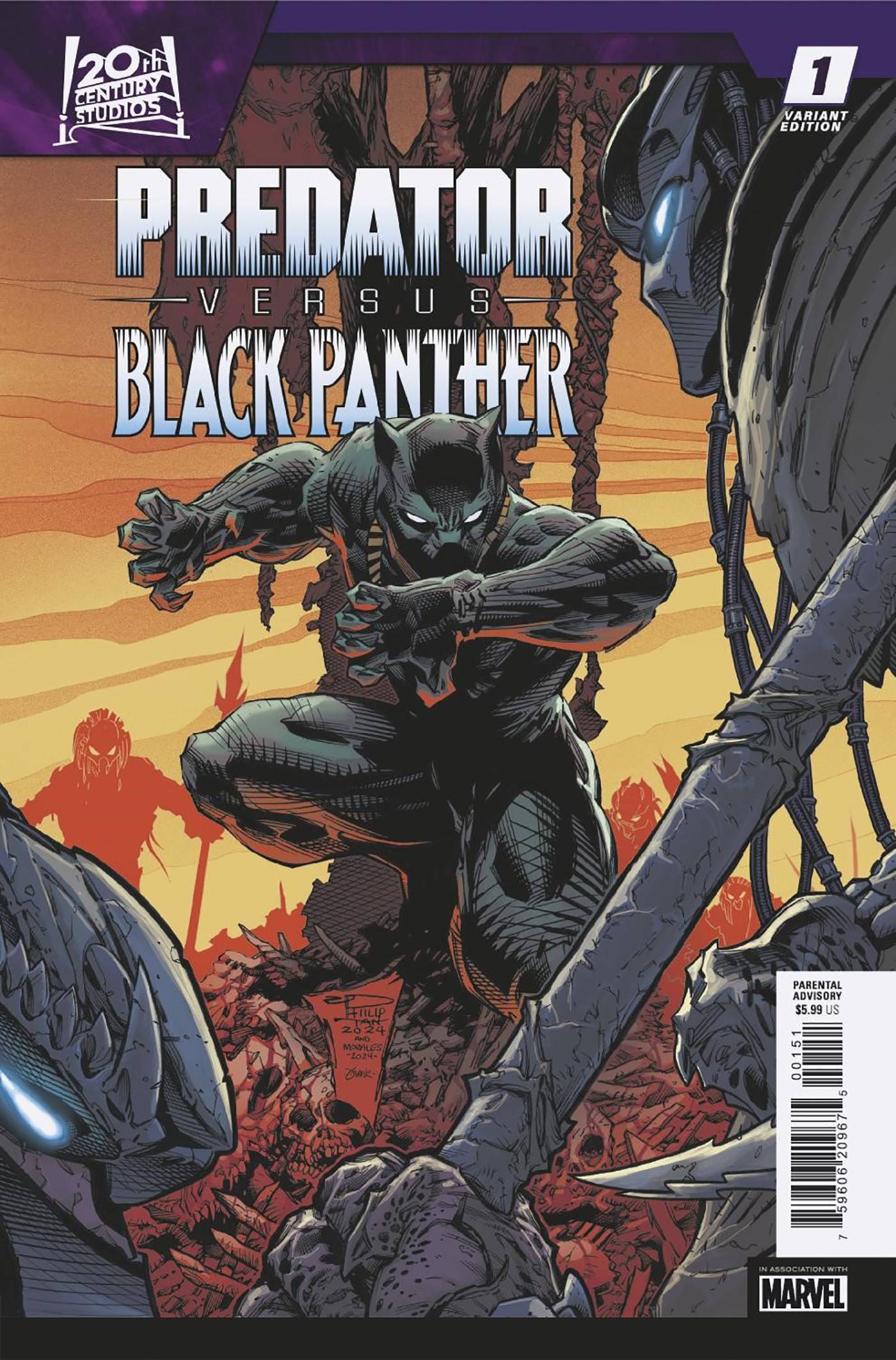 Predator Vs Black Panther #1 E (Of 4) Philip Tan Variant (08/21/2024) Marvel