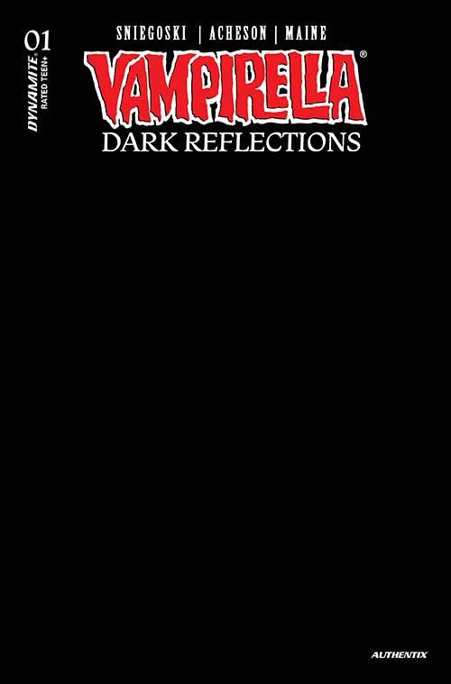 Vampirella Dark Reflections #1 X Foc Black Blank Variant (06/05/2024) Dynamite