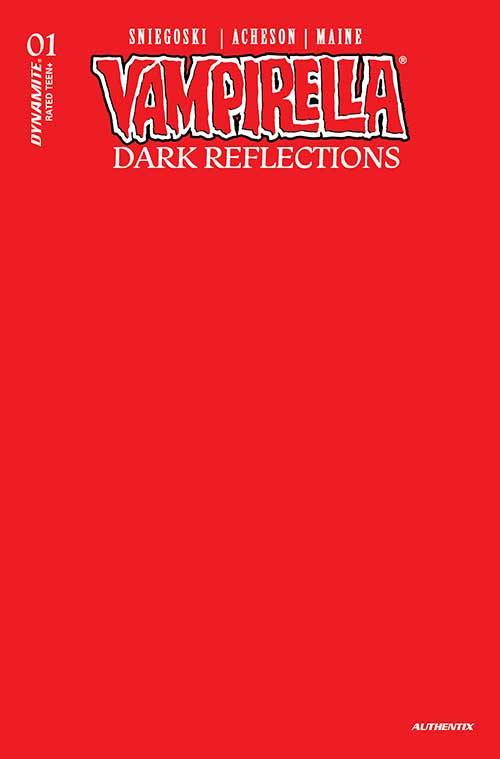 Vampirella Dark Reflections #1 Y Foc Red Blank Variant (06/05/2024) Dynamite