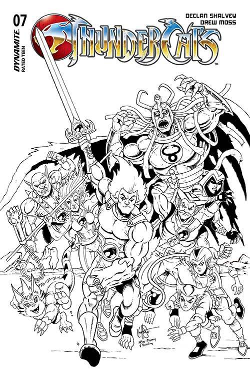 Thundercats #7 V 1:7 Foc Haeser B&W Variant (08/21/2024) Dynamite