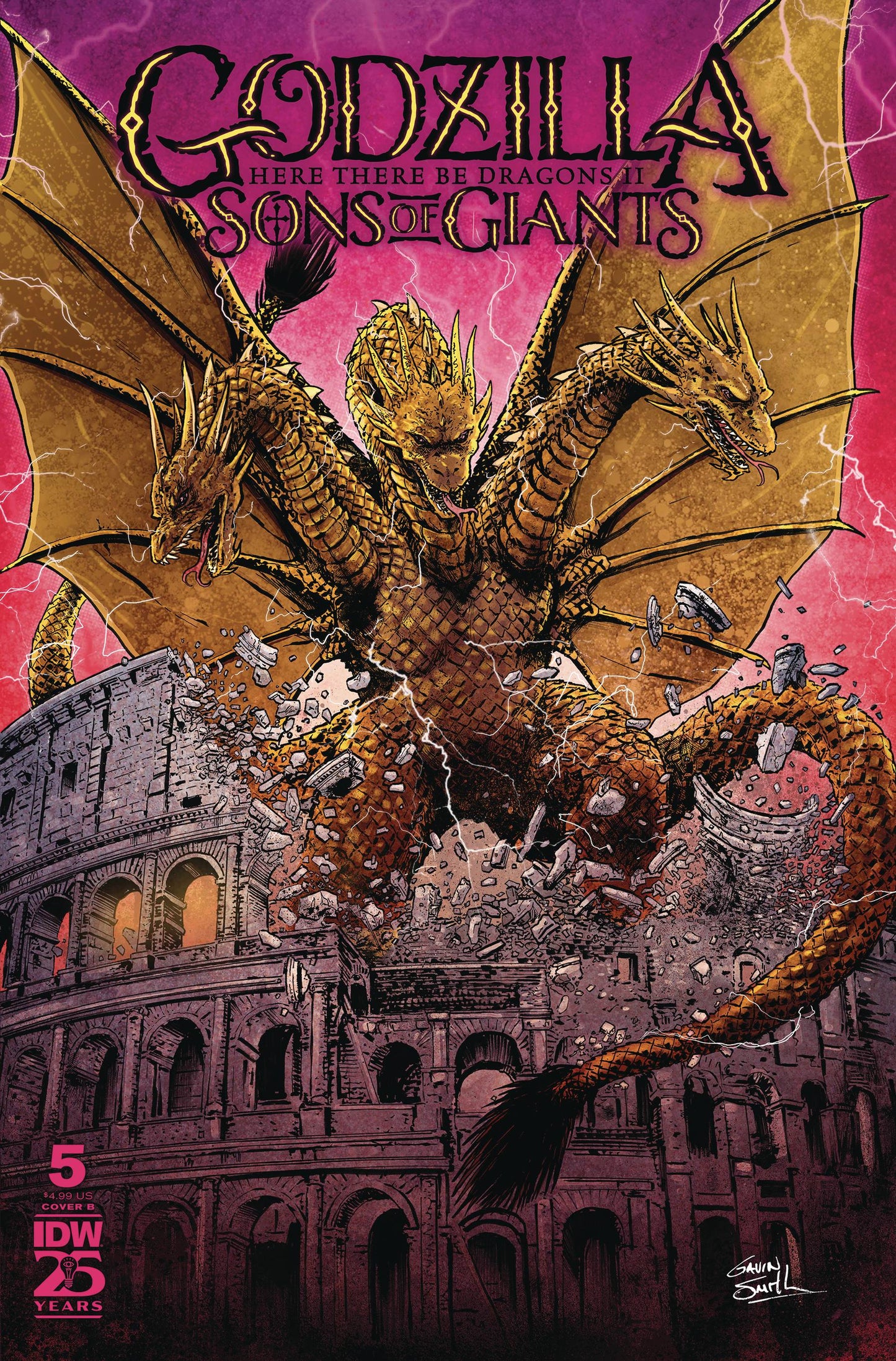 Godzilla Here There Be Dragons Ii Sons Of Giants #5 B Gavin Smith Variant (11/13/2024) Idw