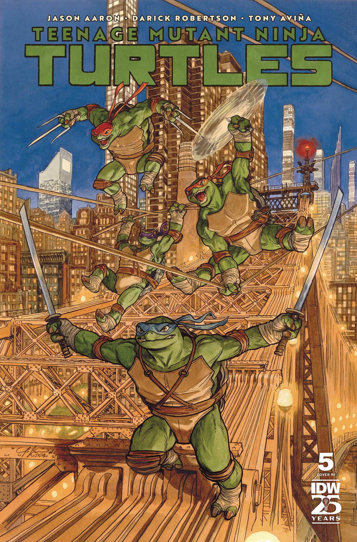 Teenage Mutant Ninja Turtles Tmnt 2024 #5 I 1:100 Juanjo Guarnido Variant (12/18/2024) Idw