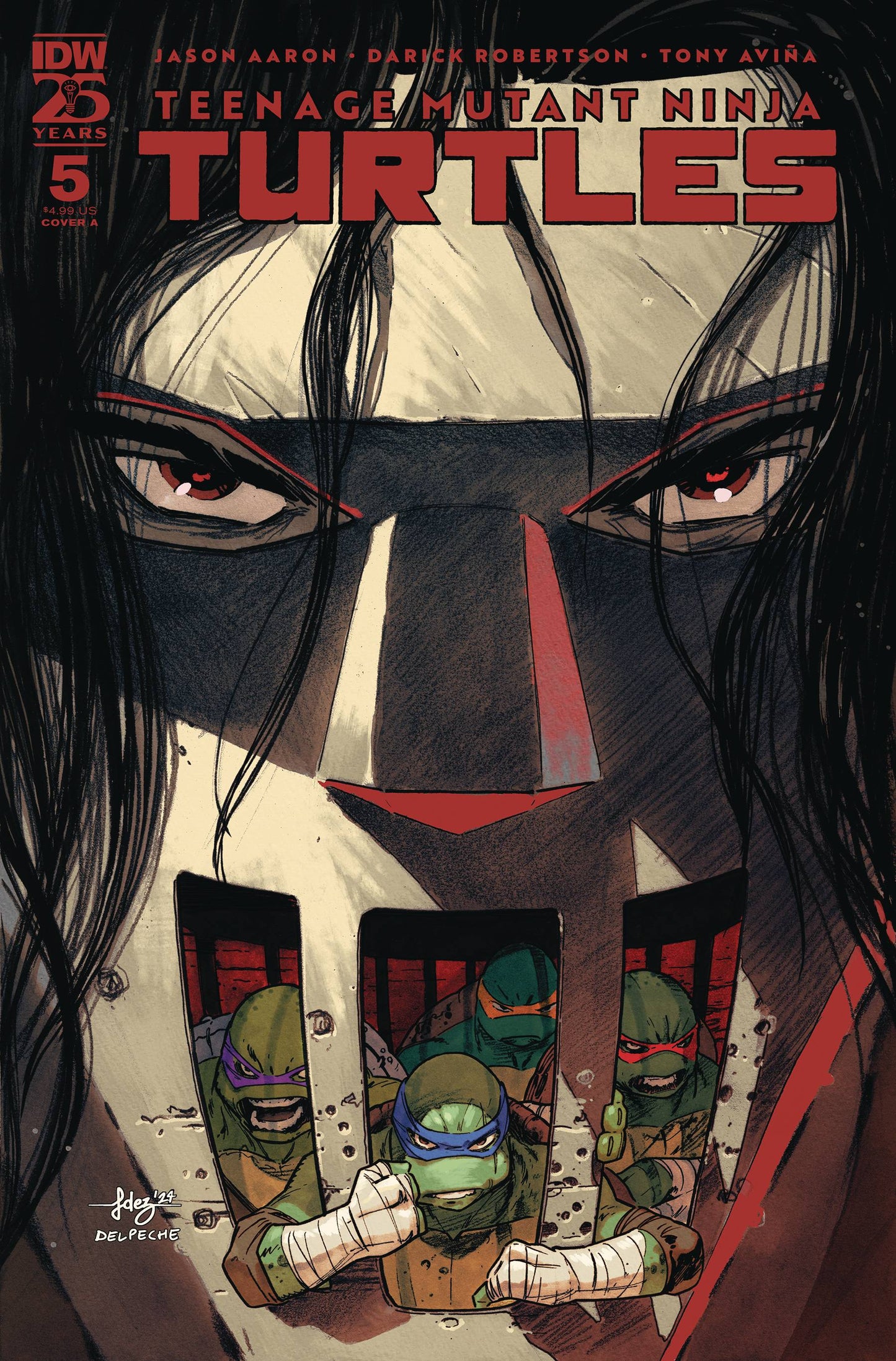 Teenage Mutant Ninja Turtles Tmnt 2024 #5 A1 Cover Set Of 9 Books 1:25 1:50 1:75 1:100 (12/18/2024) Idw