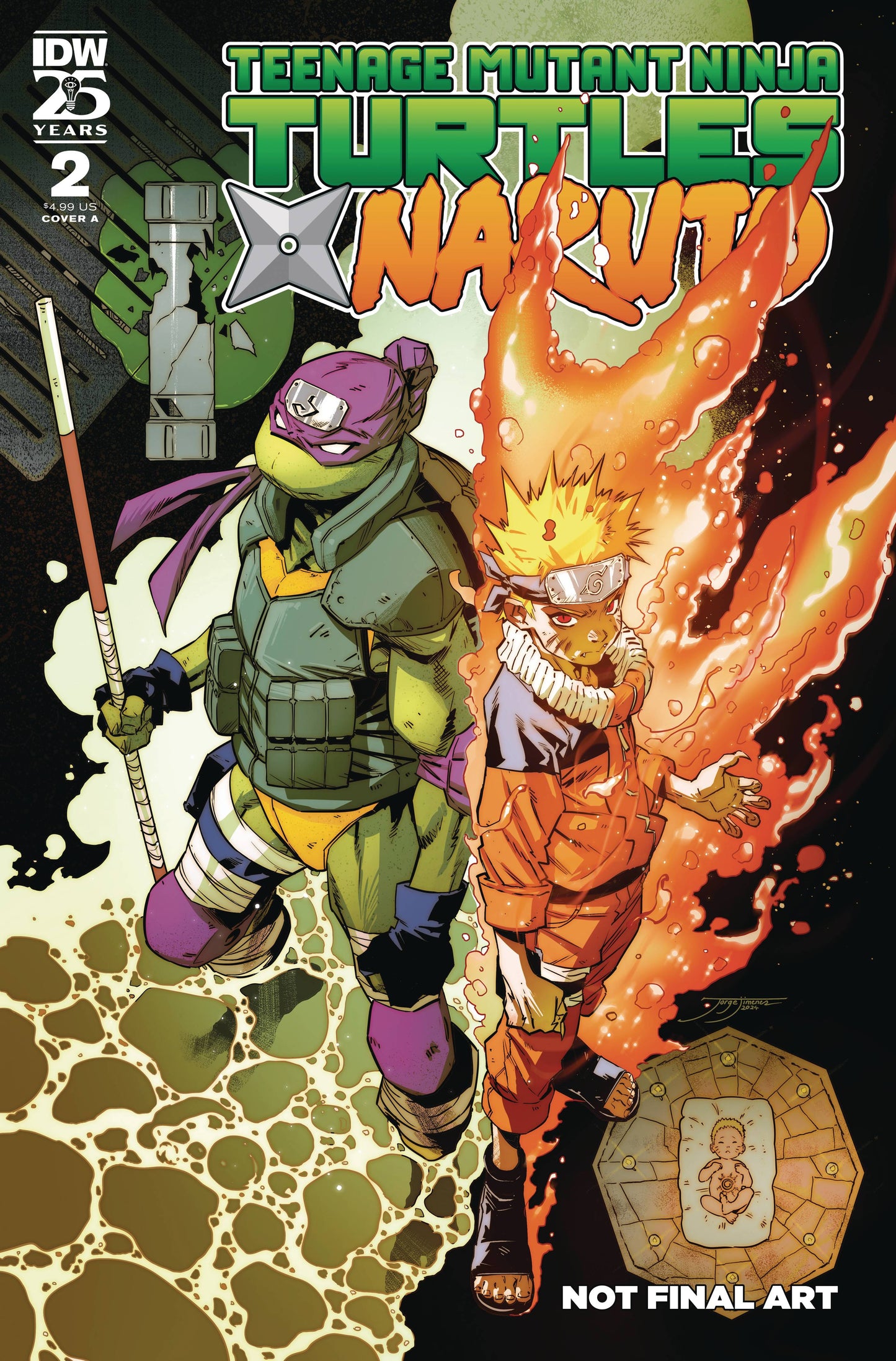 Teenage Mutant Ninja Turtles X Naruto #2 A1 Cover Set Of 8 Books 1:25 1:50 1:75 1:100 (01/15/2025) Idw