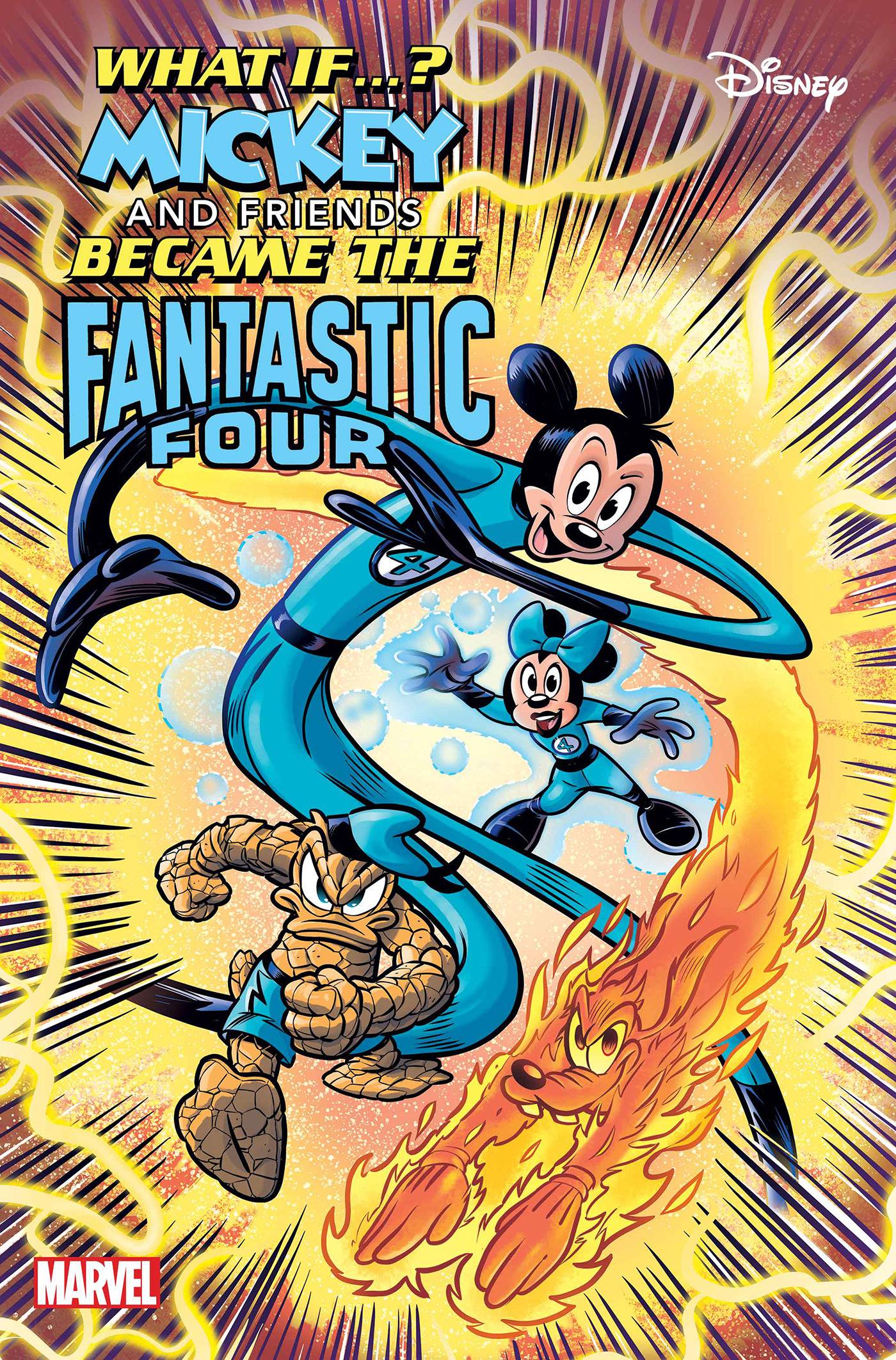 Marvel & Disney What If...? Mickey & Friends Became The Fantastic Four #1 A1 Cover Set Of 7 Books 1:50 1:100 (01/08/2025) Marvel