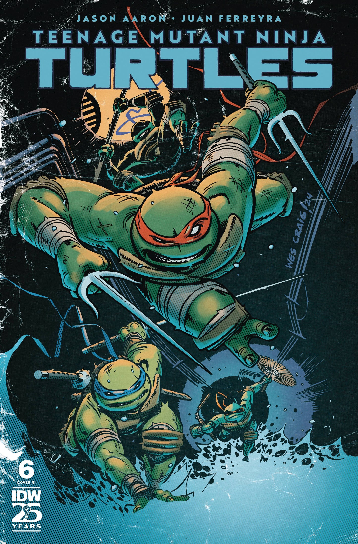 Teenage Mutant Ninja Turtles #6 A1 Cover Set Of 6 1:10 1:25 1:50 (01/29/2025) Idw