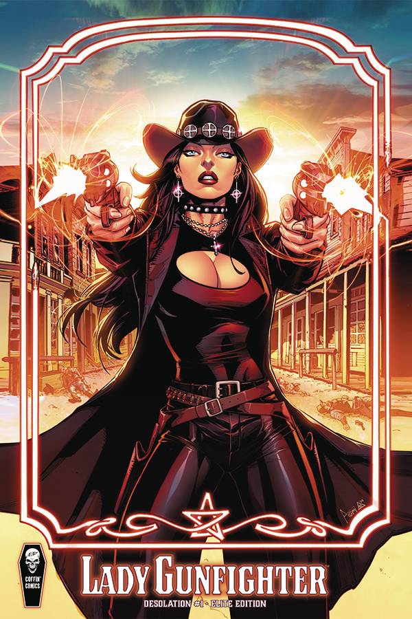 Lady Gunfighter Desolation #1 E 1:10 Spay Variant (02/26/2025) Coffin