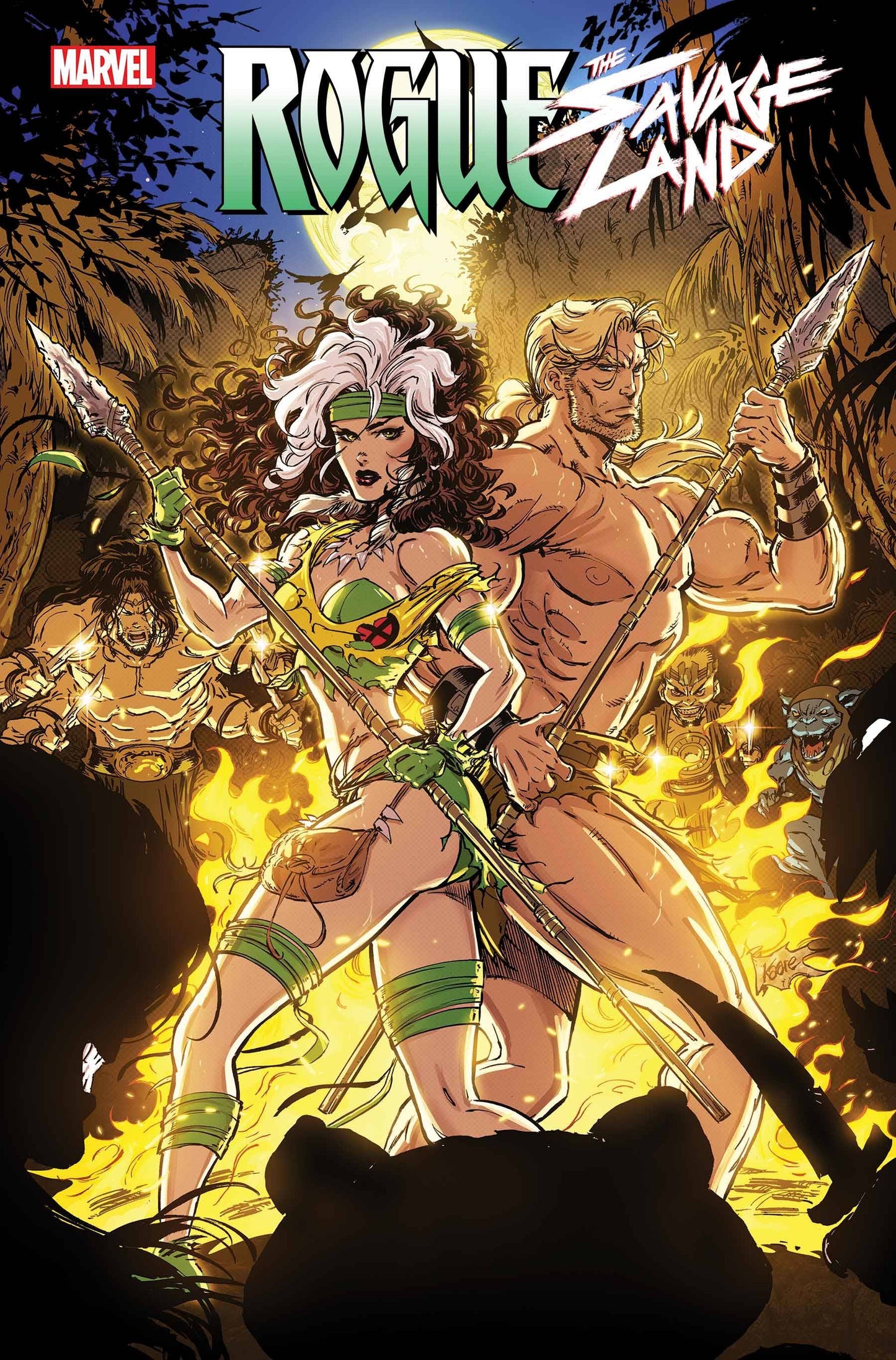 Rogue The Savage Land #2 A1 Cover Set Of 5 1:25 1:100 (02/26/2025) Marvel