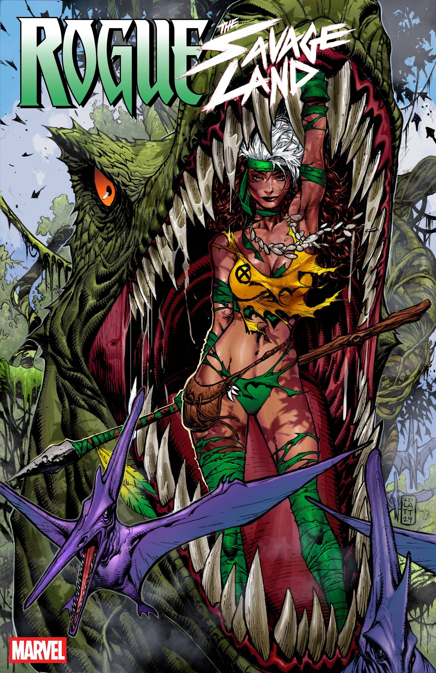 Rogue The Savage Land #2 A1 Cover Set Of 5 1:25 1:100 (02/26/2025) Marvel