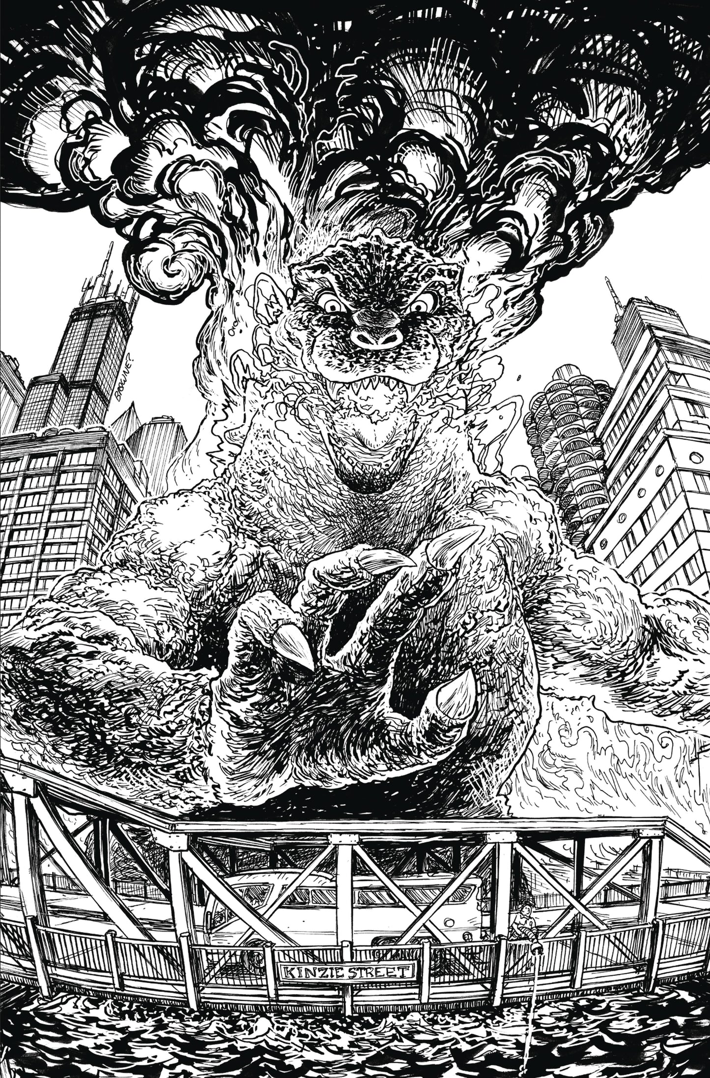 Godzilla Vs. America Chicago A1 Cover Set Of 4 1:10 1:25 (02/26/2025) Idw